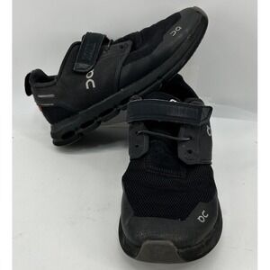 On Cloud Play Running Youth Sneakers Black Hook And Loop Youth Size 3